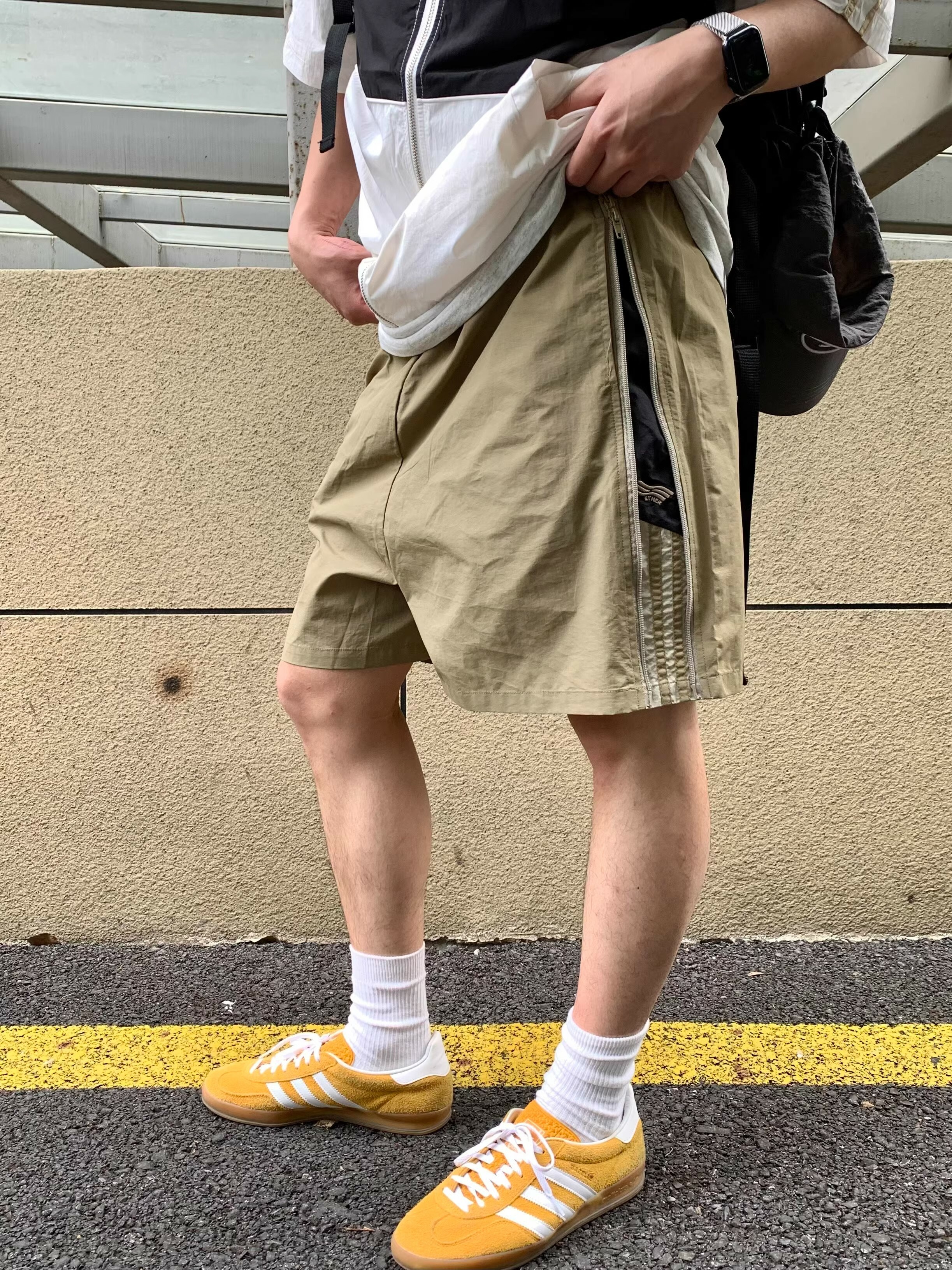 Colorful Striped Casual Shorts for Men and Women - Summer American Style, Quick-Drying Breathable Nylon, Loose-Fit Five-Point Design