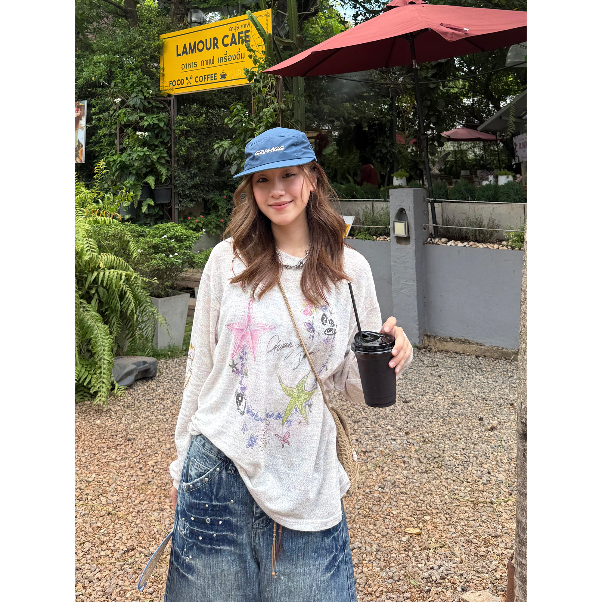 Colorful Yarn Sun Protection Long Sleeve T-Shirt for Men & Women - Summer Loose Fit Casual Top, American Style, Lightweight