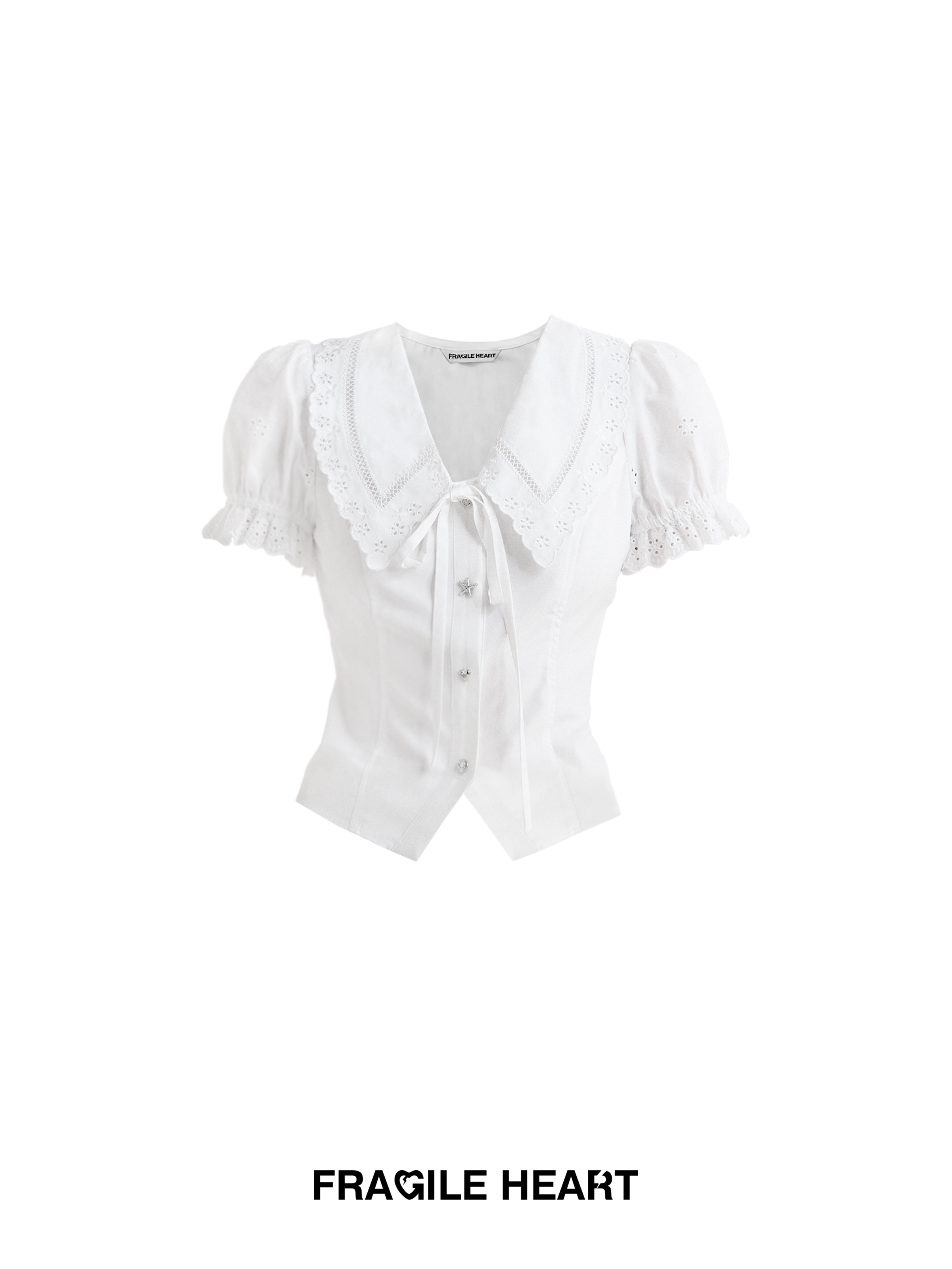 Consley Girl College Style Puff Sleeve Shirt Two-Piece Set - Trendy 90s Inspired Fashion for Young Women