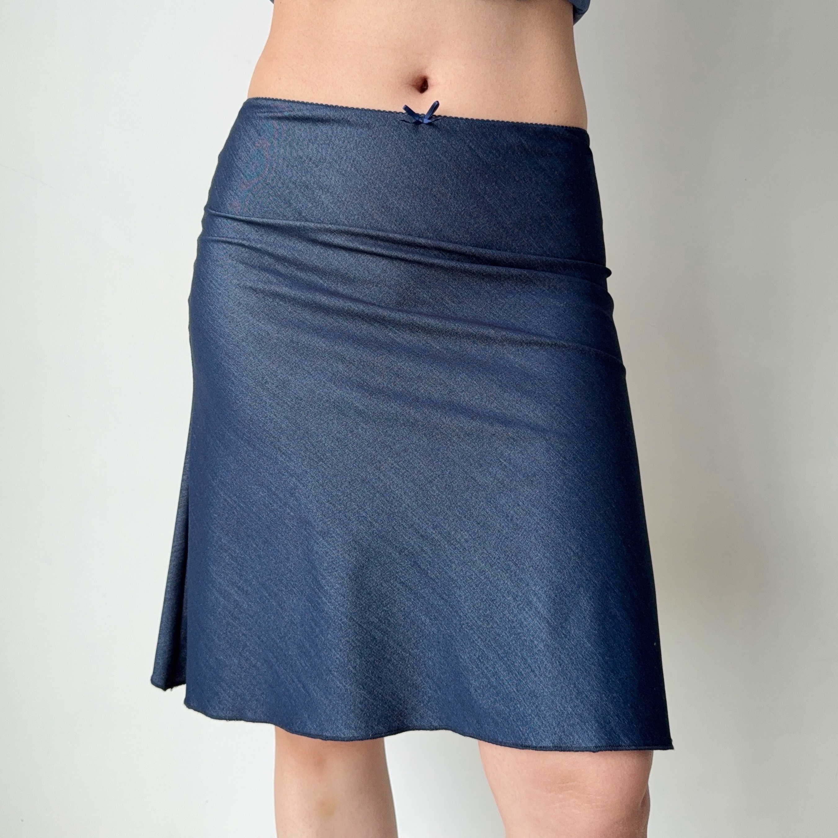 DIY European American Style Imitation Denim A-Line Half-Length Mermaid Skirt - Women's Summer Mid-Waist Bodycon Skirt