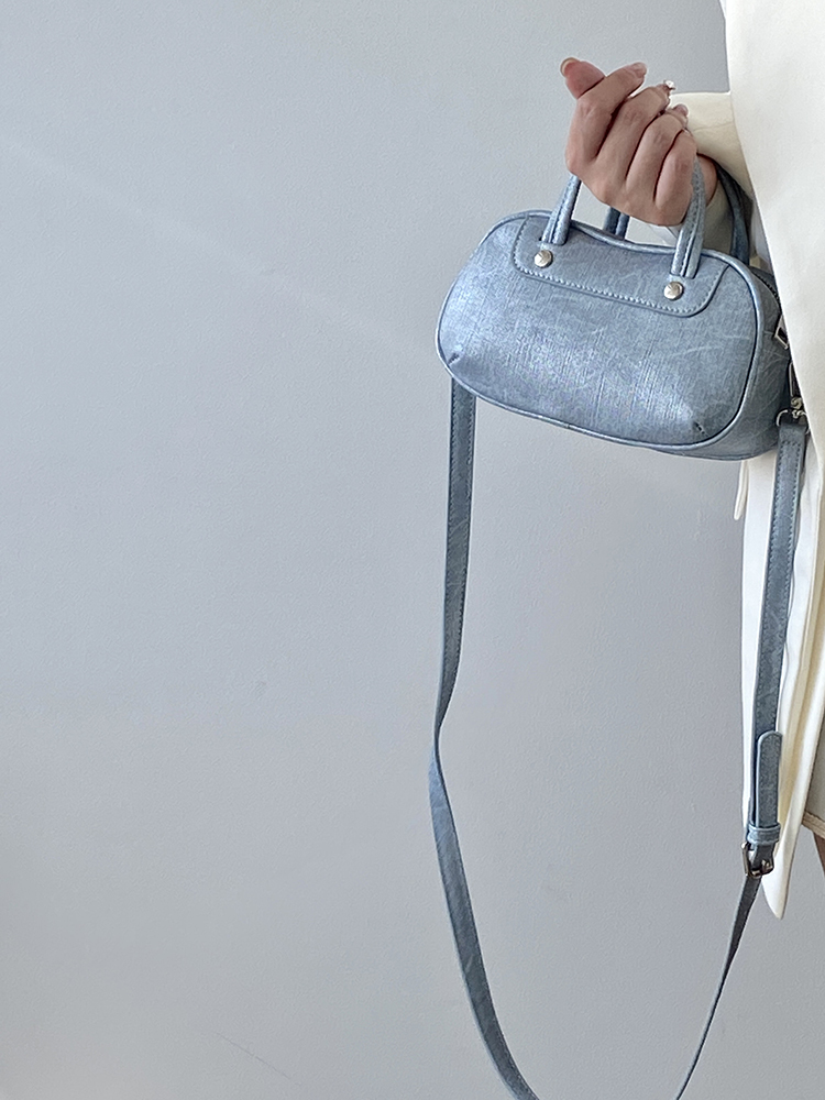 Exquisite Women's Small Round Bag - Korean Style Casual Shoulder Crossbody Handbag for 2025 Fashion Trends