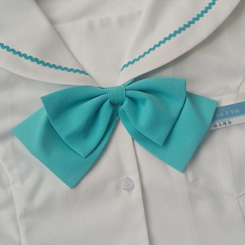 Floral Bow Tie for JK Uniform - Pudding Bear Inspired Pure Color Japanese Style Accessory