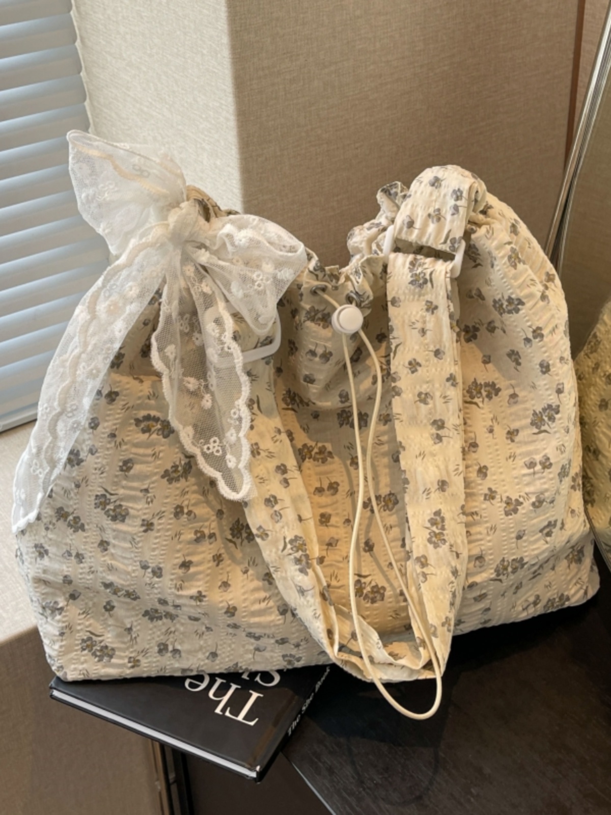 Floral Canvas Tote Bag for Women - Large Capacity Shoulder Bag, Versatile Crossbody for Summer and Everyday Use
