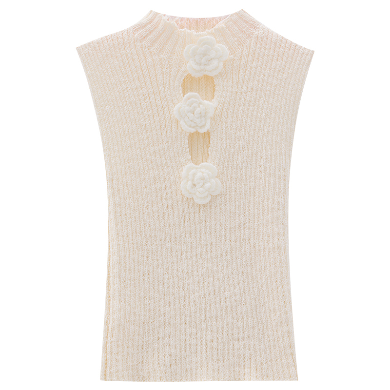 Floral Design Sleeveless Tank Top for Women - Slim Fit American Style Camellia Chronicles Fashion Top