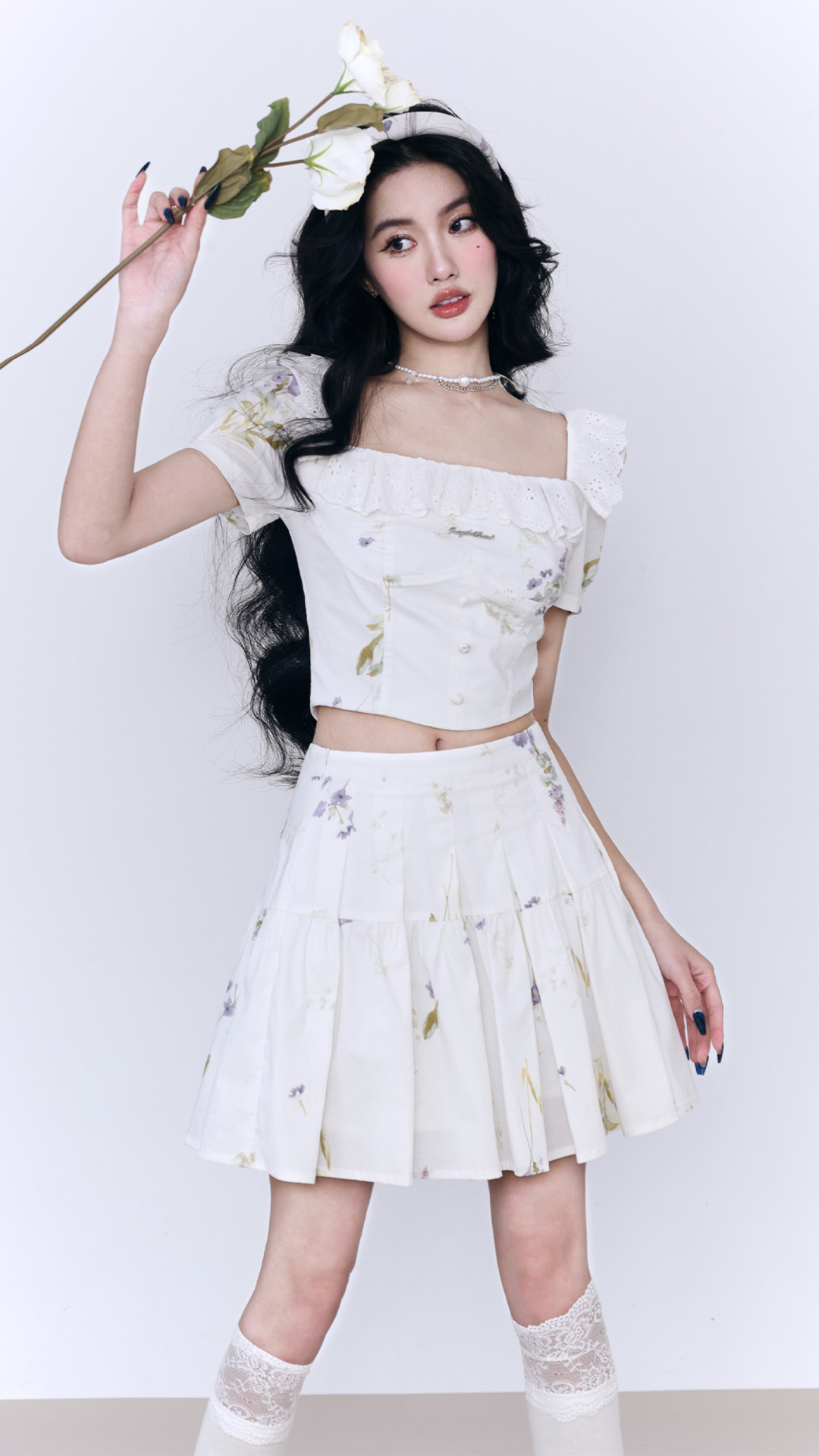 Floral Print A-Line Skirt - Vintage Style, Summer Fashion, Boho Chic, Perfect for Casual Outfits and Special Occasions