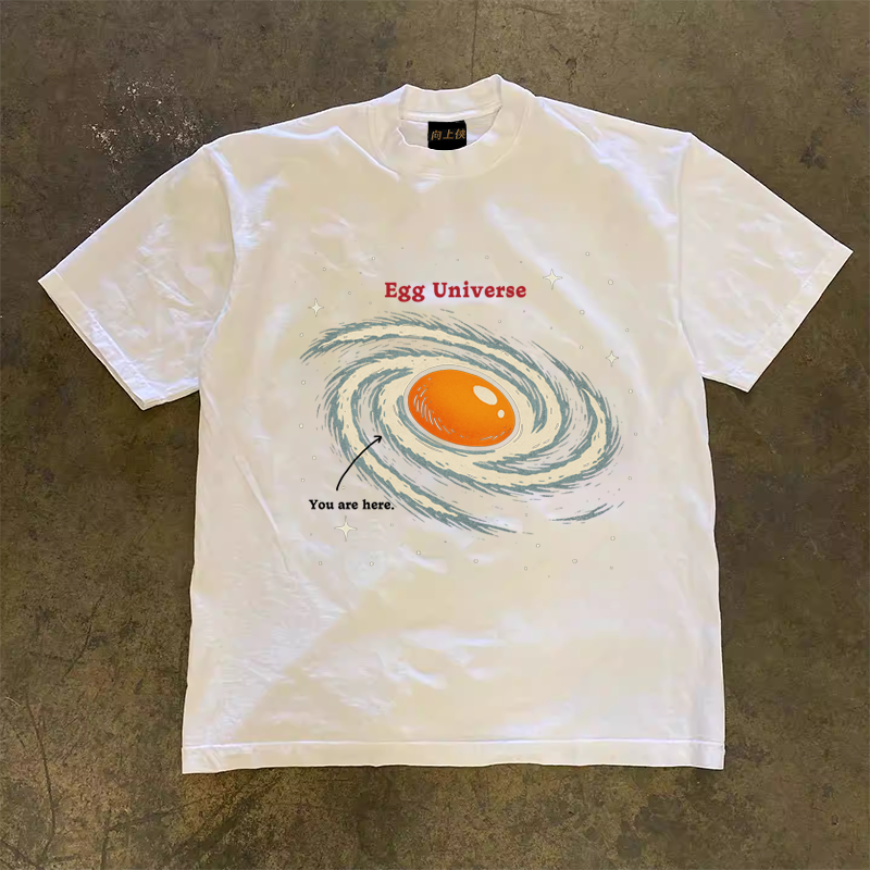 Heavyweight Couples' Loose Short-Sleeve T-Shirt in 260g Pure Cotton - Unisex Charity Tee for Casual Style