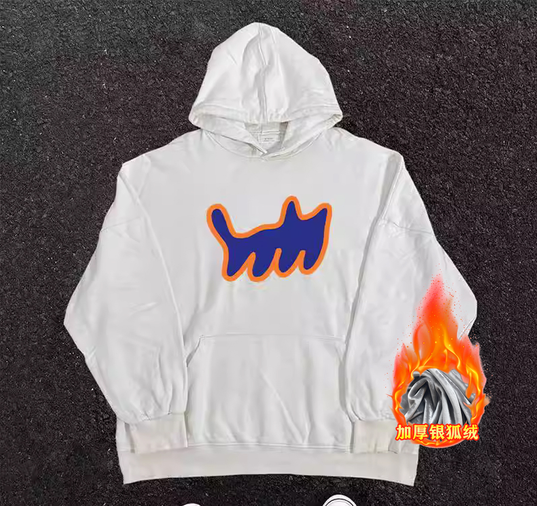 Heavyweight Hooded Sweatshirt with Cartoon Print - 2023 New Style, Loose Fit, Versatile for Students, Casual Streetwear