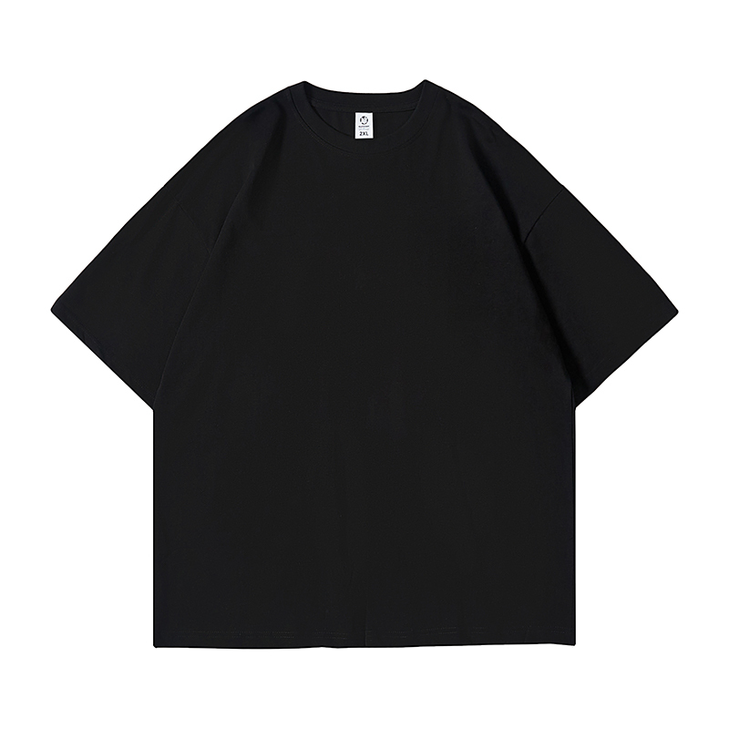 Heavyweight Solid Color Short Sleeve T-Shirt for Men and Women - Plus Size American Streetwear - Summer Casual 2025 Fashion