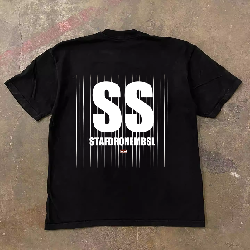 Heavyweight Unisex Short Sleeve T-Shirt in 100% Cotton - Loose Fit Charity Design for Couples