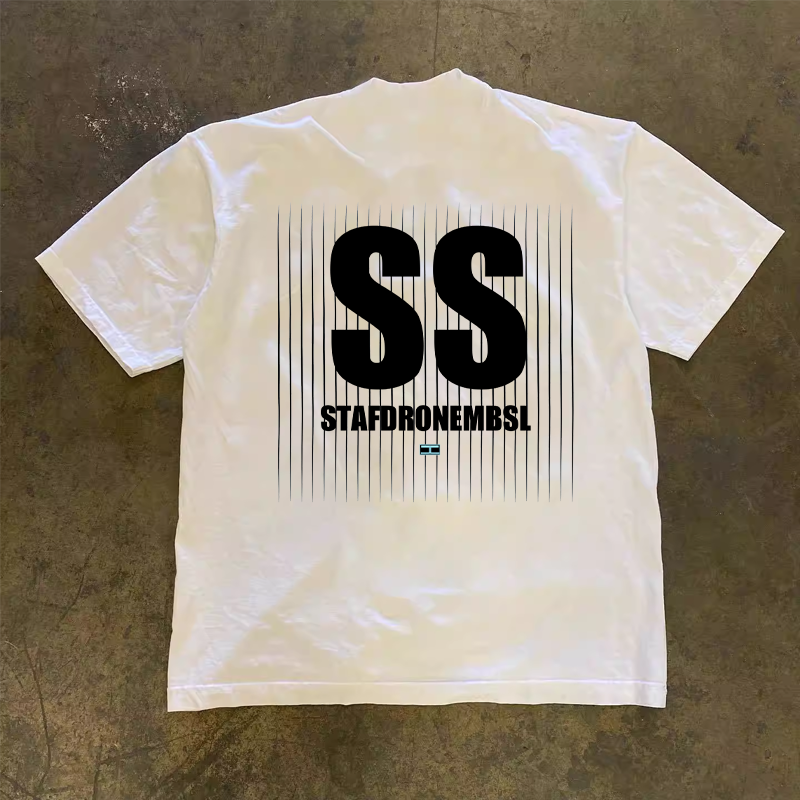 Heavyweight Unisex Short Sleeve T-Shirt in 100% Cotton - Loose Fit Charity Design for Couples