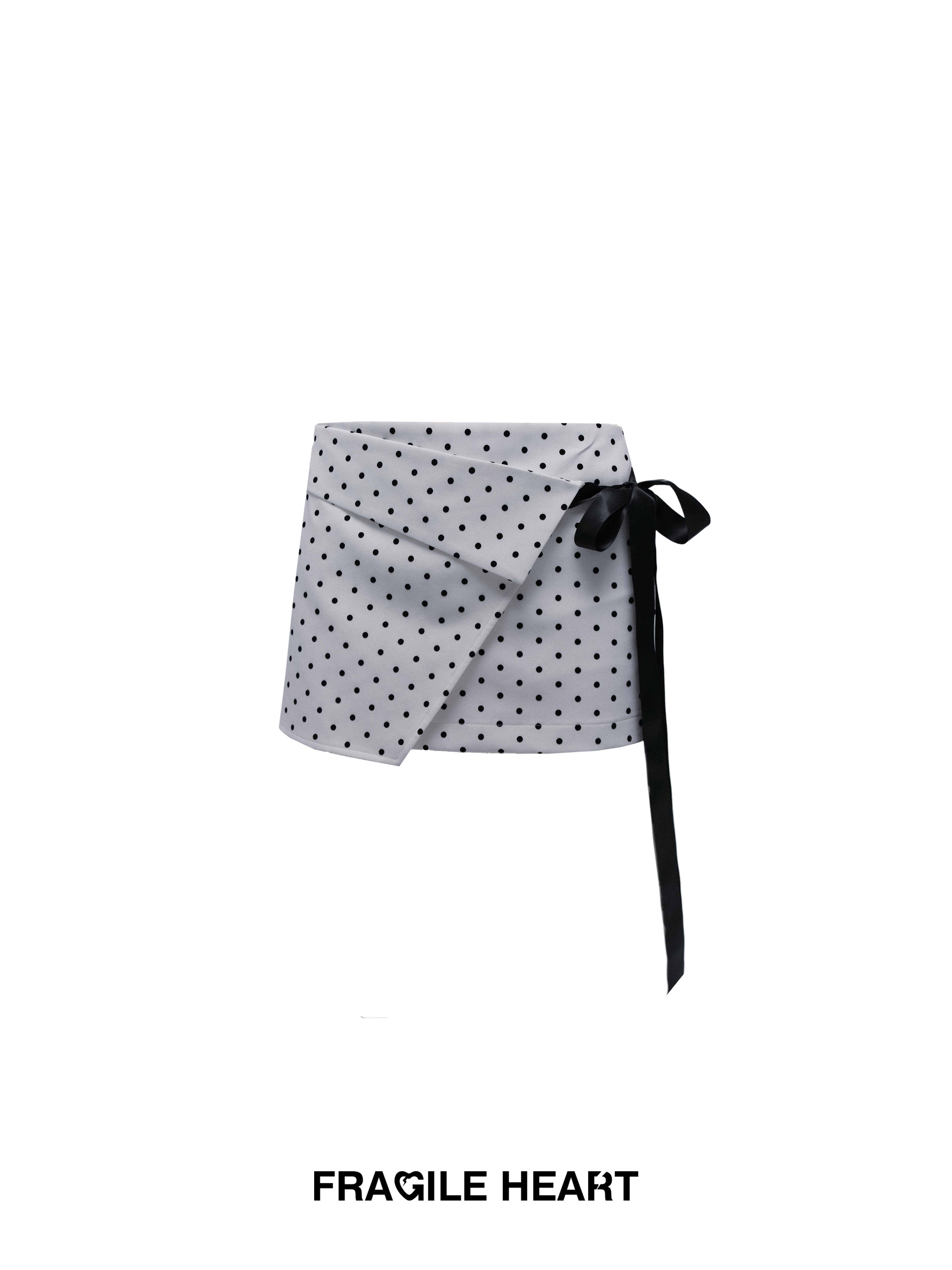 High-End Irregular Polka Dot Midi Skirt - Retro Y2K Hot Girl Versatile Fashion Skirt for Stylish Outfits