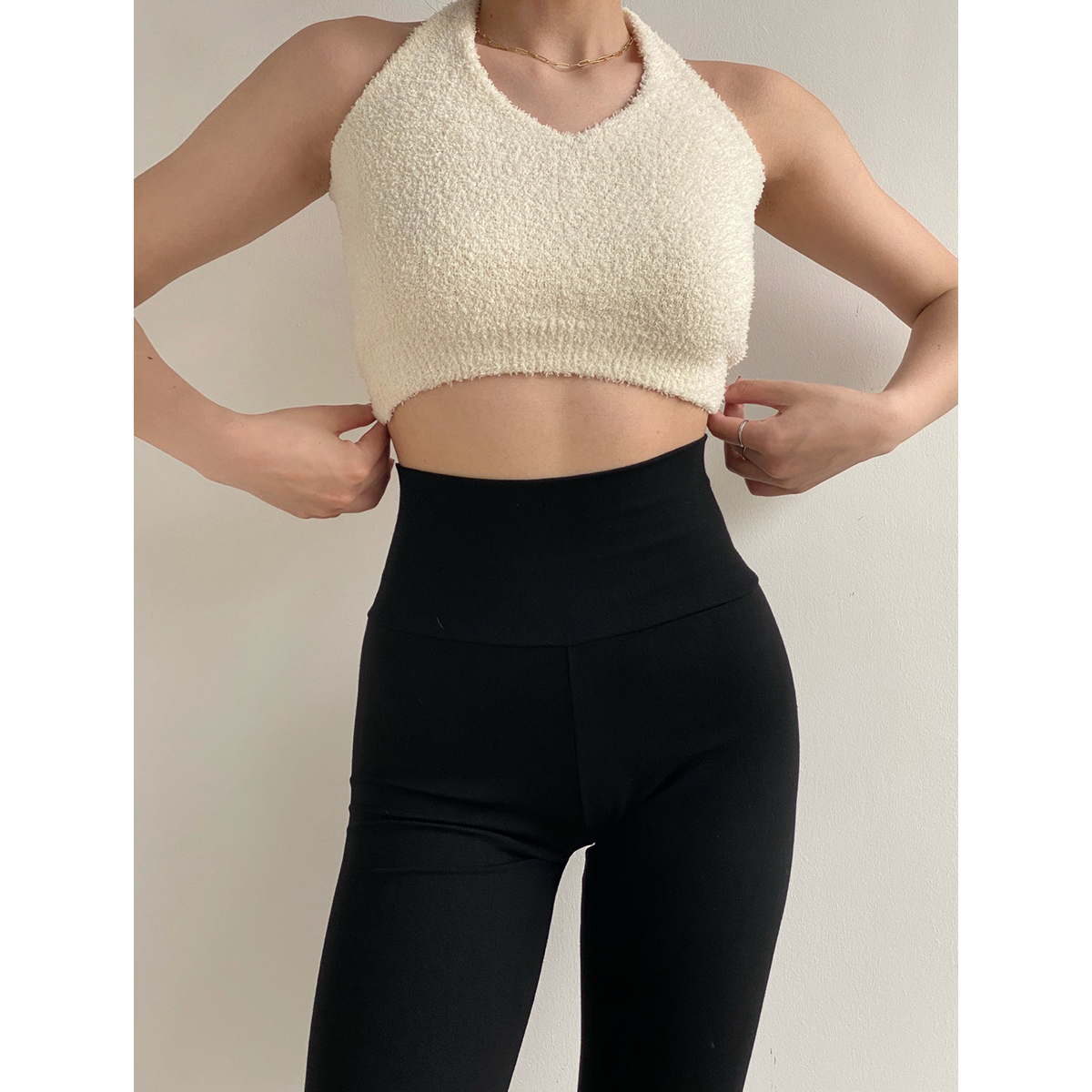 High Waist Stretchy Black Flared Yoga Pants for Women - Slimming Long Legs Casual Style, Perfect for Everyday Wear