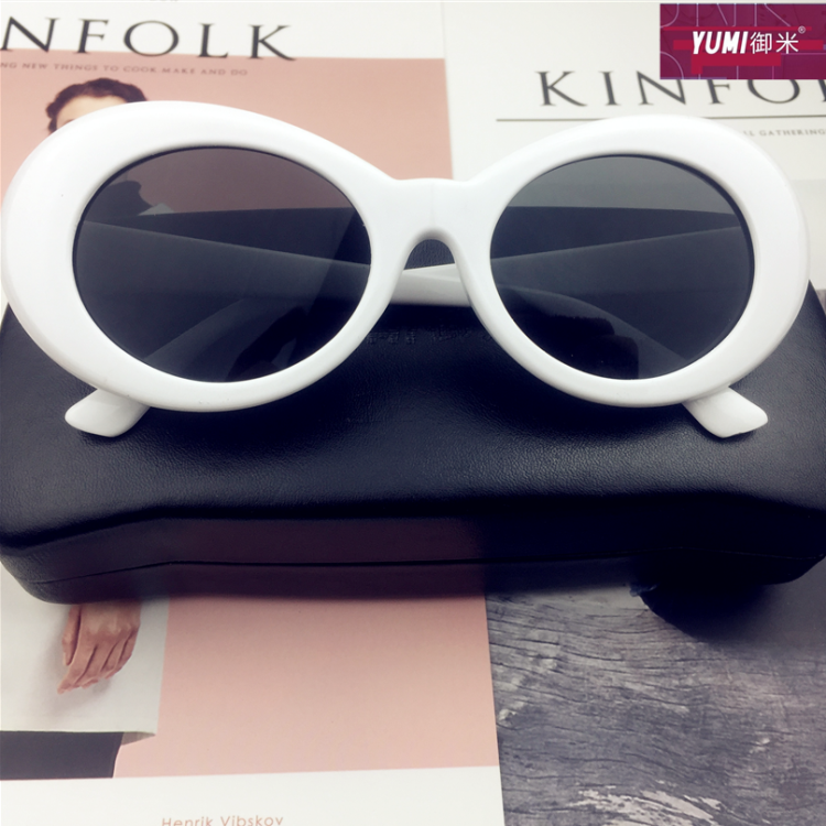 Hip-Hop Style Oval Sunglasses Inspired by Burijie Bridge and G-Dragon – Trendy Alien Glasses for Y2K Fashion Lovers