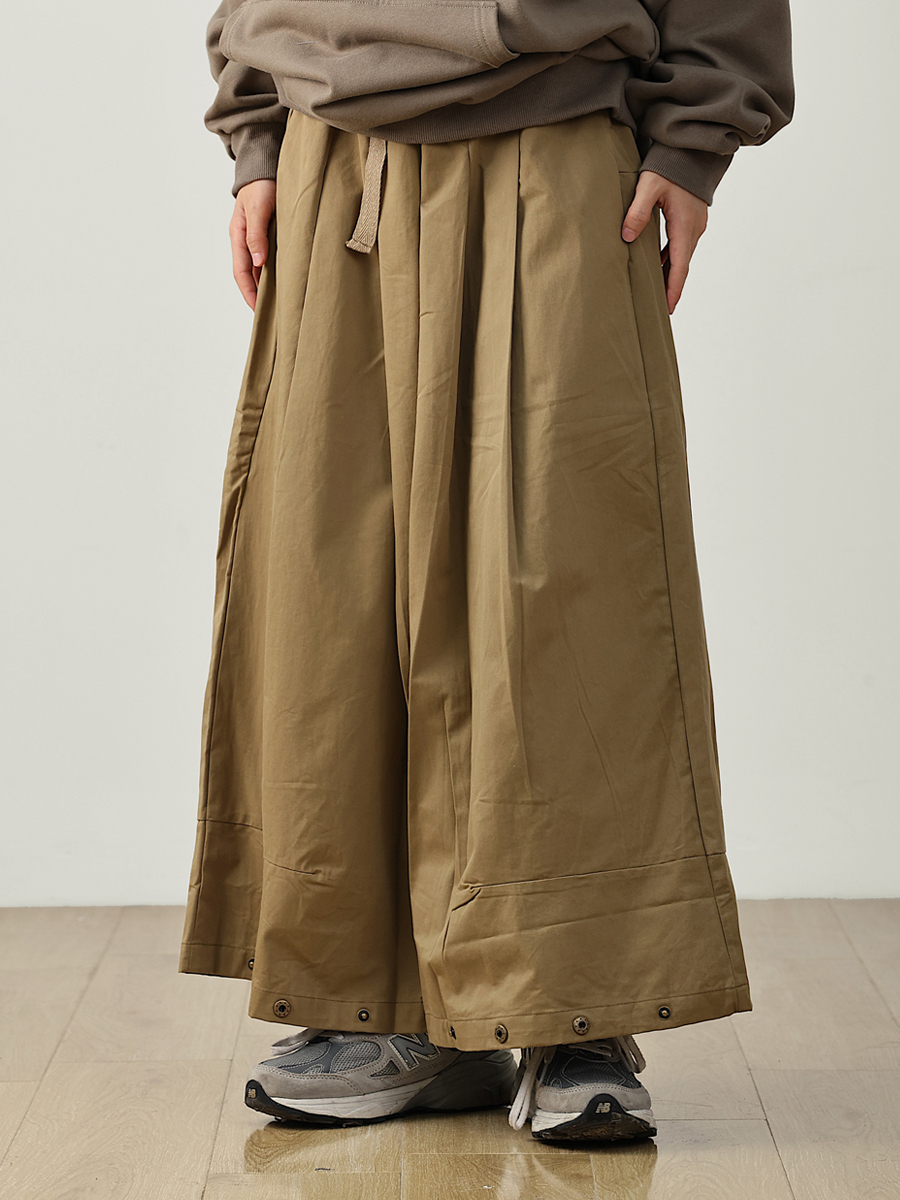 Japanese-Style Loose Straight Retro Work Pants for Men - City Boy Cropped Wide-Leg Trendy Trousers