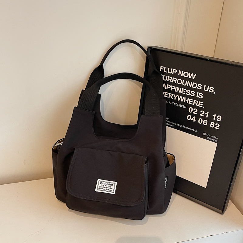 Japanese-Style Oxford Cloth Tote Bag for Women - 2025 Model, Large Capacity Handheld Shoulder Bag for Commuting and Classes