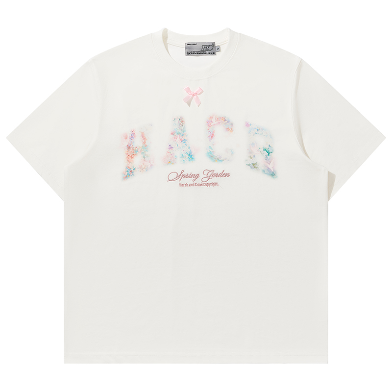 Korean Fairy Style Short Sleeve Sunscreen T-shirt - Cool Feeling Solona Tee for Summer, Playful Design, Perfect for Y2K Fashion