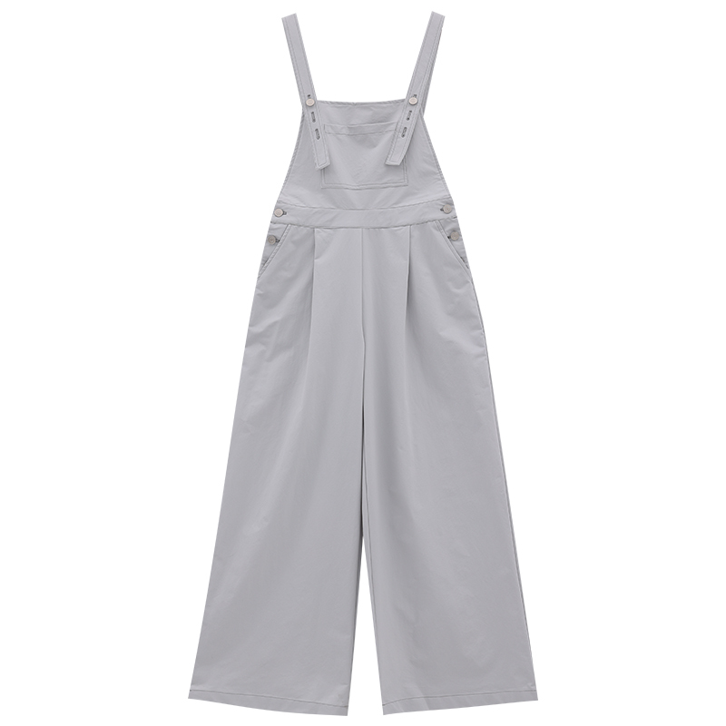 Korean Style Casual Suspender Dress Pants for Women - Loose Straight Wide-Leg Design, Trendy 90s Inspired Fashion