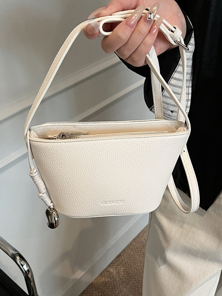 Korean Style Fashion Bucket Bag for Women, Trendy Versatile Shoulder Bag, 2025 Summer High-End Casual Accessory