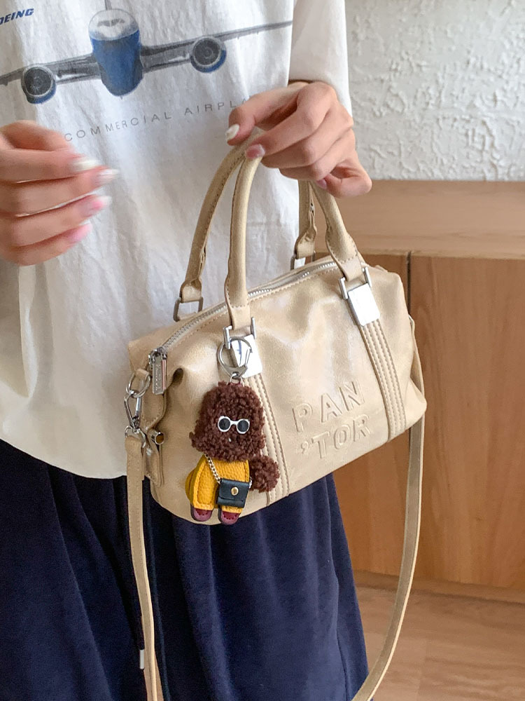 Korean Style High-End Single-Shoulder Handbag for Women - Versatile 2025 Summer Crossbody Boston Bag