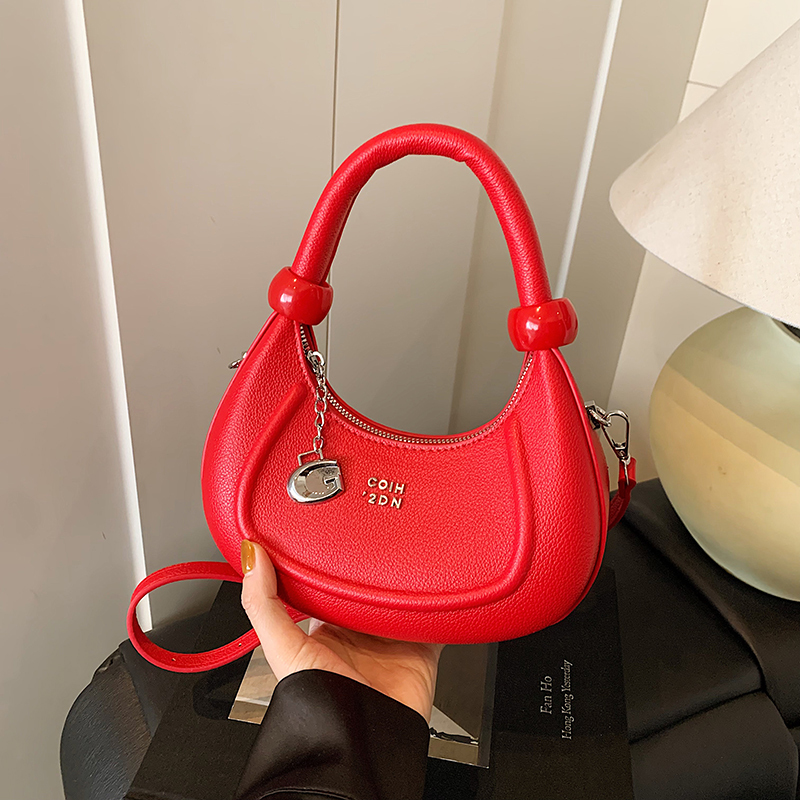 Korean-Style Minimalist Retro Handbag for Women - 2025 Summer Versatile Crossbody Dumpling Bag