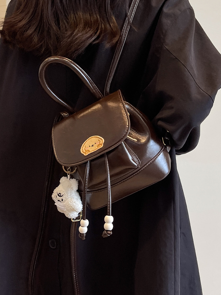 Korean Style Retro Fashion Backpack - High-End Niche Crossbody Bag for Spring/Summer 2025