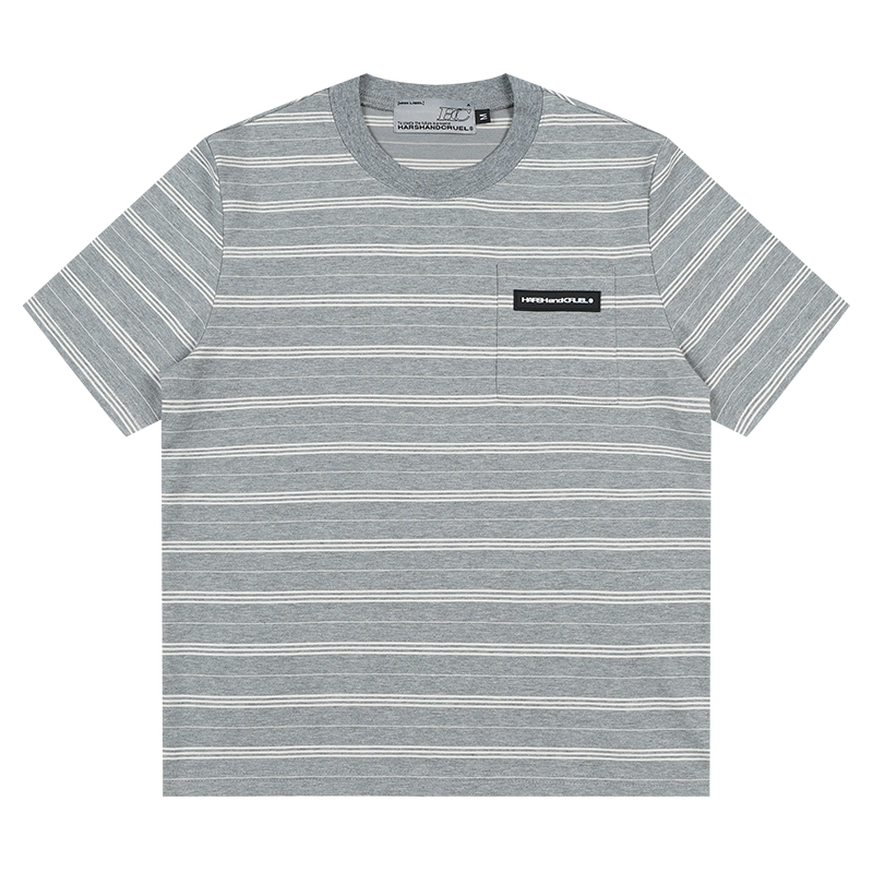 Korean-Style Retro Striped Slim-Fit Short Sleeve T-Shirt for Spring and Summer – 90s Miu-Inspired Fashion Top