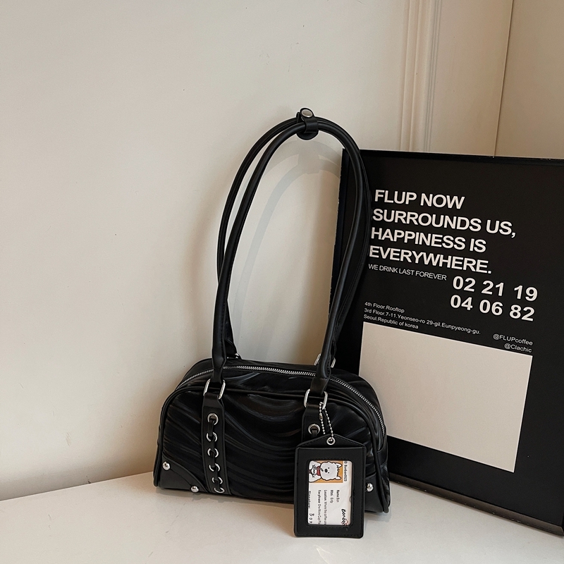 Korean-Style Women's High-End Versatile Bowling Handbag - 2025 Underarm Shoulder Commuting Bag