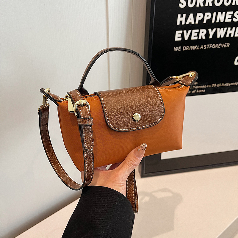 Korean-Style Women's Mini Phone Bag - Trendy High-End Nylon Crossbody Handbag for 2025 Fashion