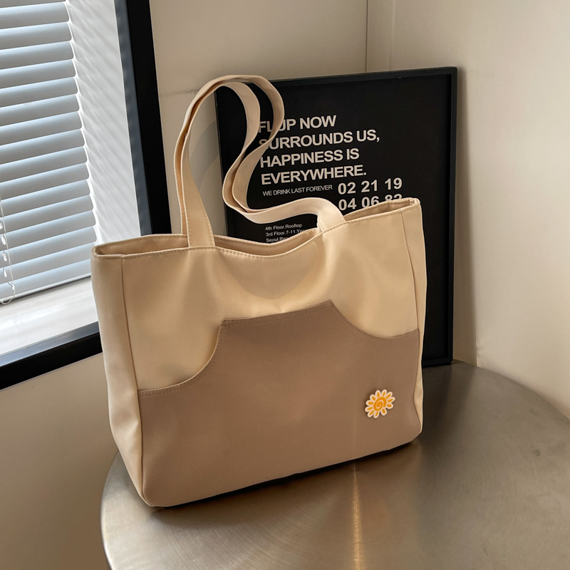 Large Capacity Canvas Tote Bag for Women - Versatile Commuting Shoulder Bag, 2025 Style, Perfect for Students and Daily Use