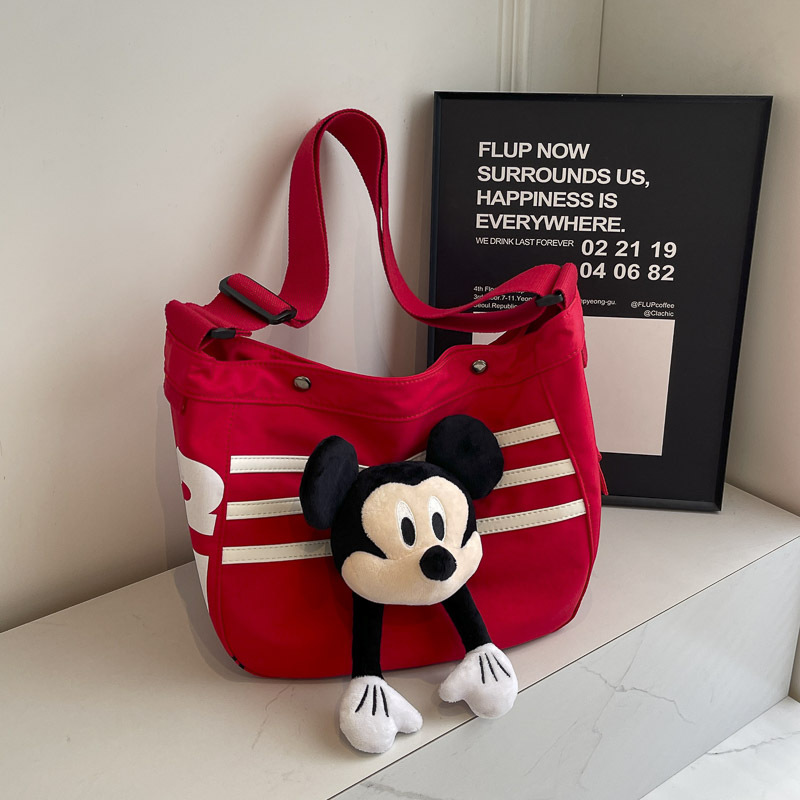 Large Capacity Nylon Shoulder Bag for Women, Cute Japanese Style Commuter Dumpling Crossbody Bag for Students, 2025 Trend