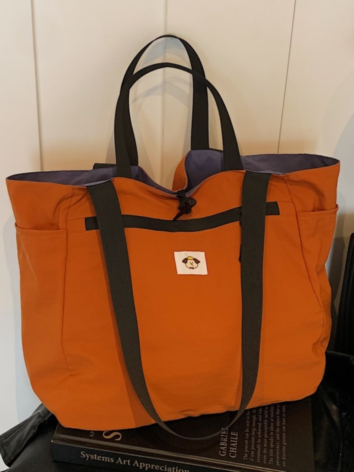 Large Capacity Nylon Tote Bag for Women, 2025 Outdoor Commuting Double-Sided Shoulder Bag, Ideal for Short-Distance Travel