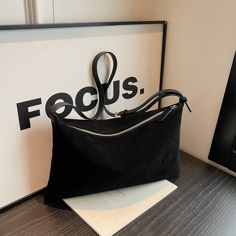Large Capacity Suede Tote Bag for Women - Stylish Crossbody Commuter Bag for Spring & Summer 2025 Fashion