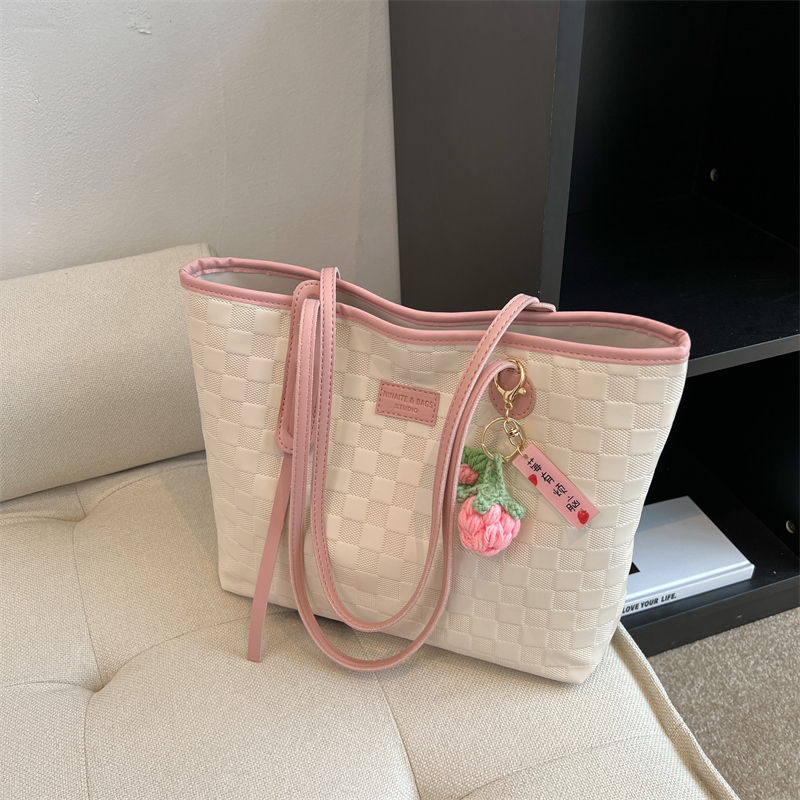 Large Women's Versatile Tote Bag - Spring/Summer 2025 Fashion Shoulder Bag for College Students, High Capacity Handbag