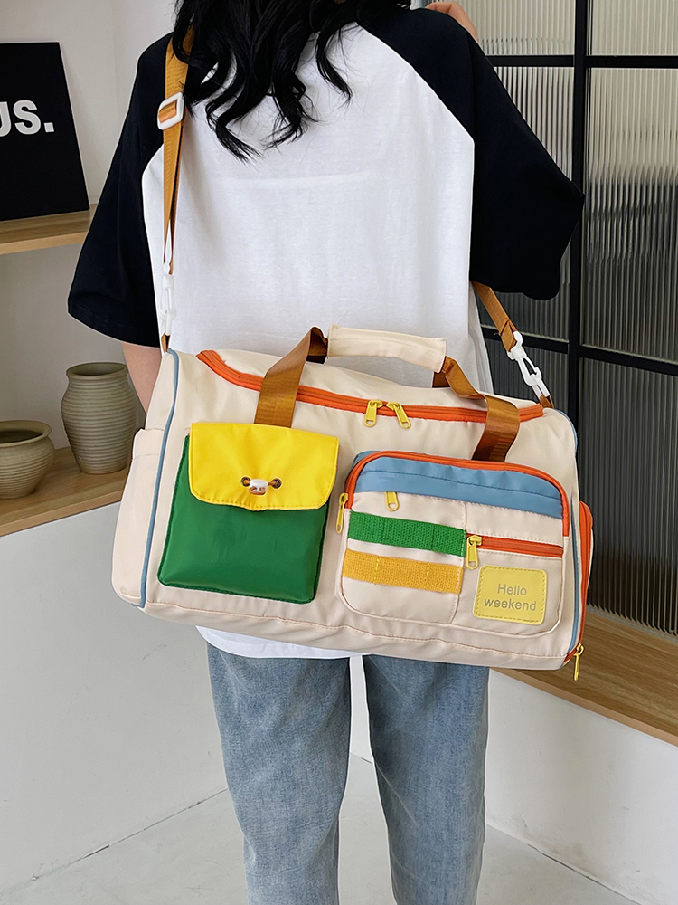 Lightweight Large Capacity Travel Tote Bag for Women - Versatile Gym, Maternity, and Weekend Trip Storage Bag