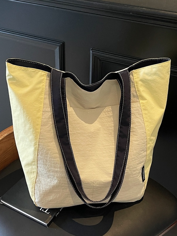 Lightweight Waterproof Nylon Tote Bag for Women - Large Capacity Commuter Shoulder Bag, Versatile Summer Essential