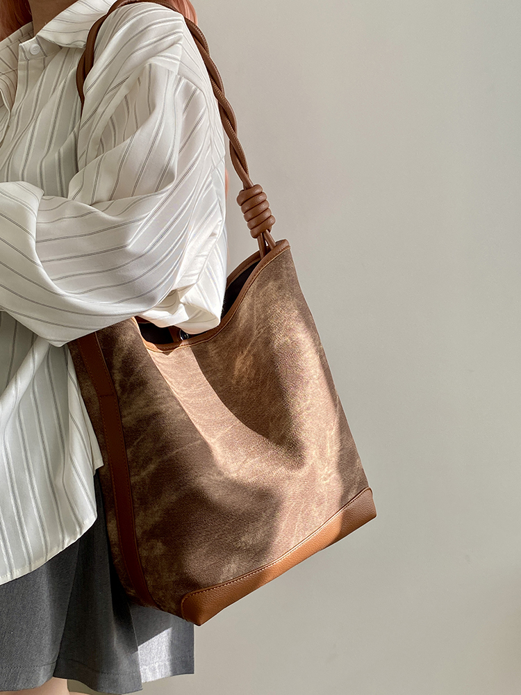 Melard Retro Commuting Tote Bag for Women - Large Handheld Shoulder Bag, 2025 Niche Design, Vintage Style