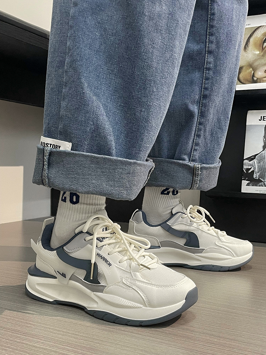 Men's Breathable Mesh Dad Shoes - Versatile Soft-Soled Sports Casual Footwear for Summer 2025