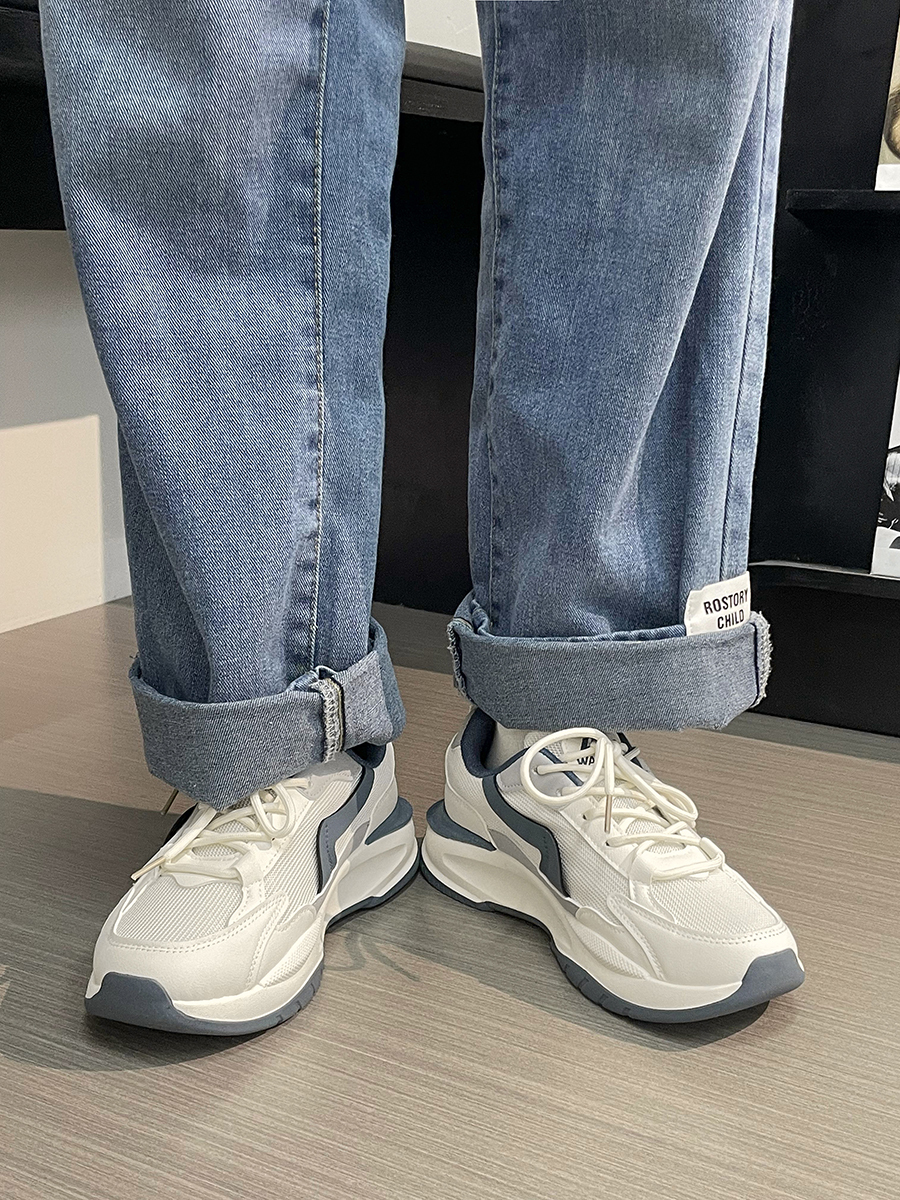 Men's Breathable Mesh Dad Shoes - Versatile Soft-Soled Sports Casual Footwear for Summer 2025