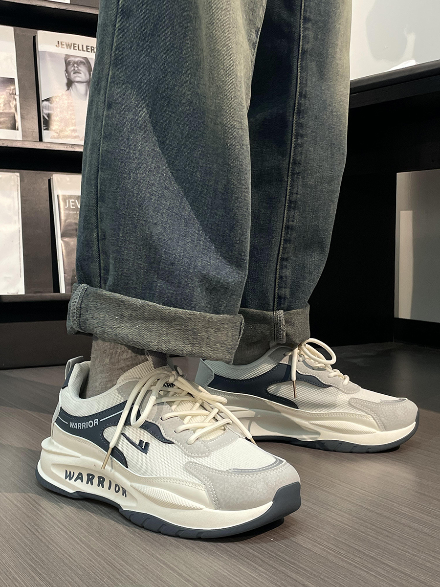 Men's Breathable Mesh Summer Shoes - Thick-Soled Casual Dad Sneakers - Soft-Bottom Versatile Sports Footwear