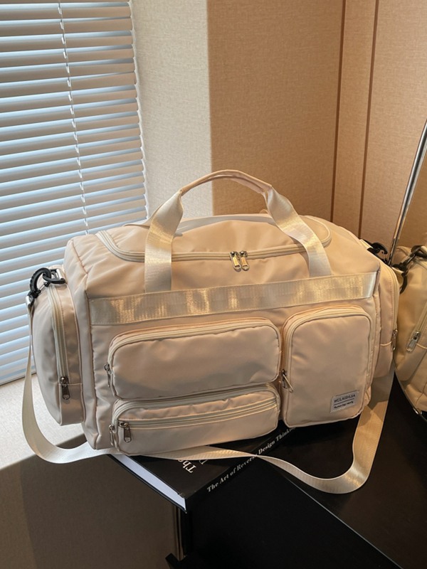 Men's Large Capacity Sports Fitness Bag - Lightweight Shoulder Tote for Short Trips & Business Travel - Versatile Maternity Luggage Bag