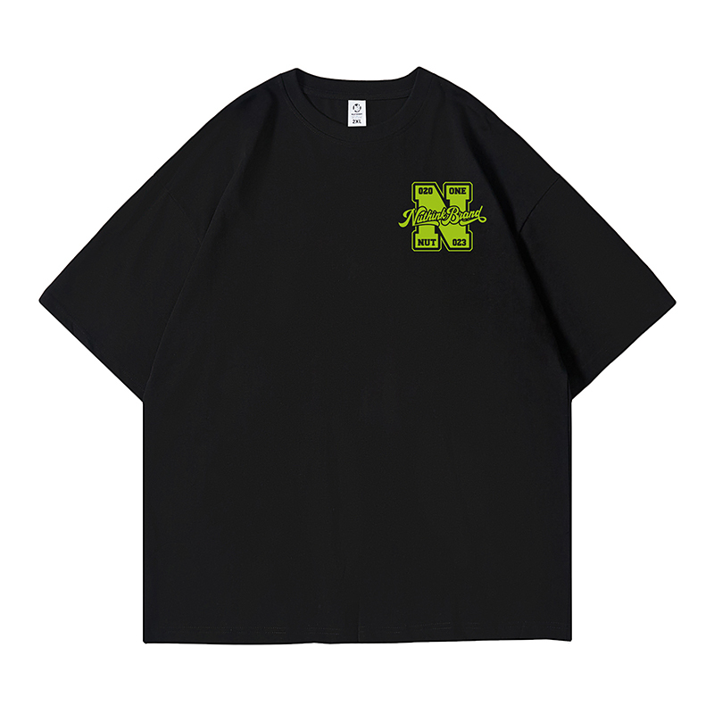 Men's Oversized Short-Sleeve T-Shirt in American Street Style, Plus Size, Summer Fashion, Casual Urban Look