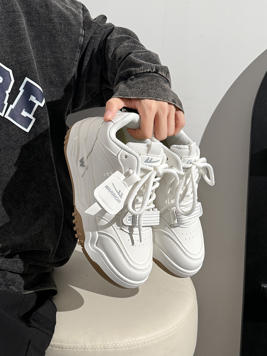 Men's Thick-Soled High-Top Shoes, Summer Mesh Breathable Sports Casual Footwear, Versatile White Sneakers