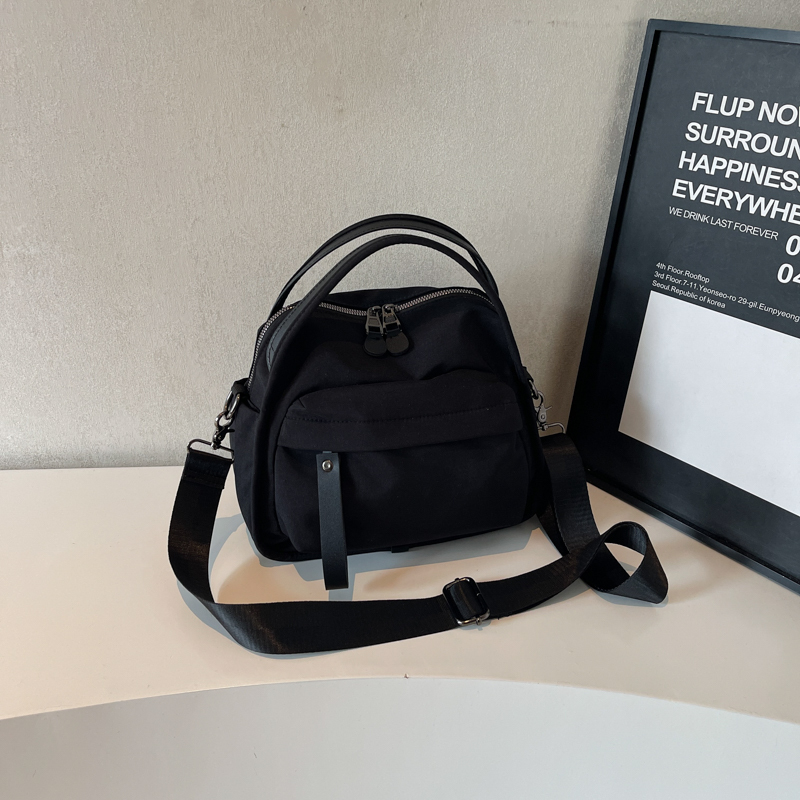 Minimalist Casual Single-Shoulder Canvas Crossbody Bucket Bag for Women - Trendy Summer 2025 Fashion Accessory