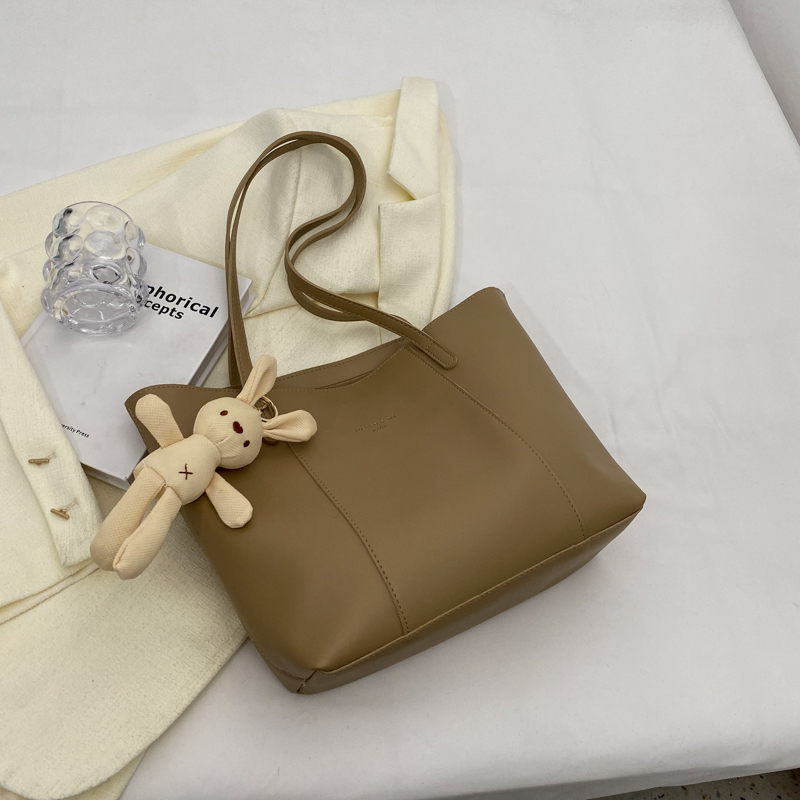 Minimalist Korean-Style Large Capacity Tote Bag for Women - Versatile Spring/Summer 2025 Fashion Shoulder Bag