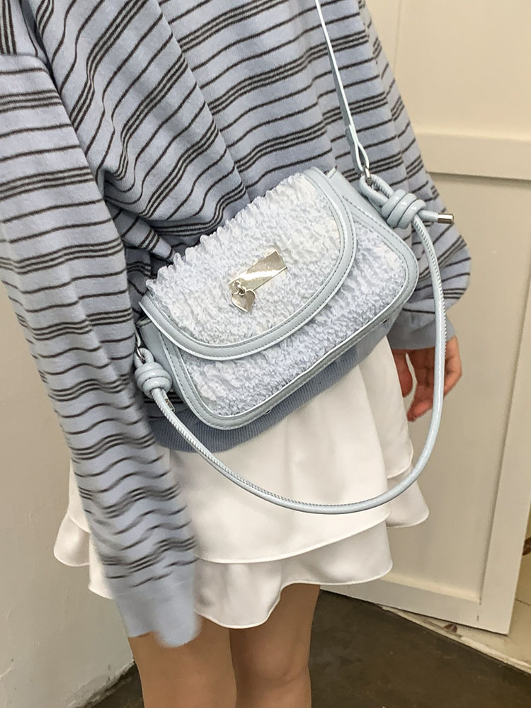Minimalist Korean-Style Single-Shoulder Saddle Bag for Women - Versatile Crossbody Small Square Bag for Summer 2025 Fashion