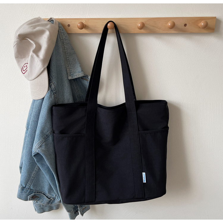 Minimalist Large-Capacity Canvas Tote Bag for Women - 2025 Short Trip Shoulder Commuting Bag, Versatile Everyday Style