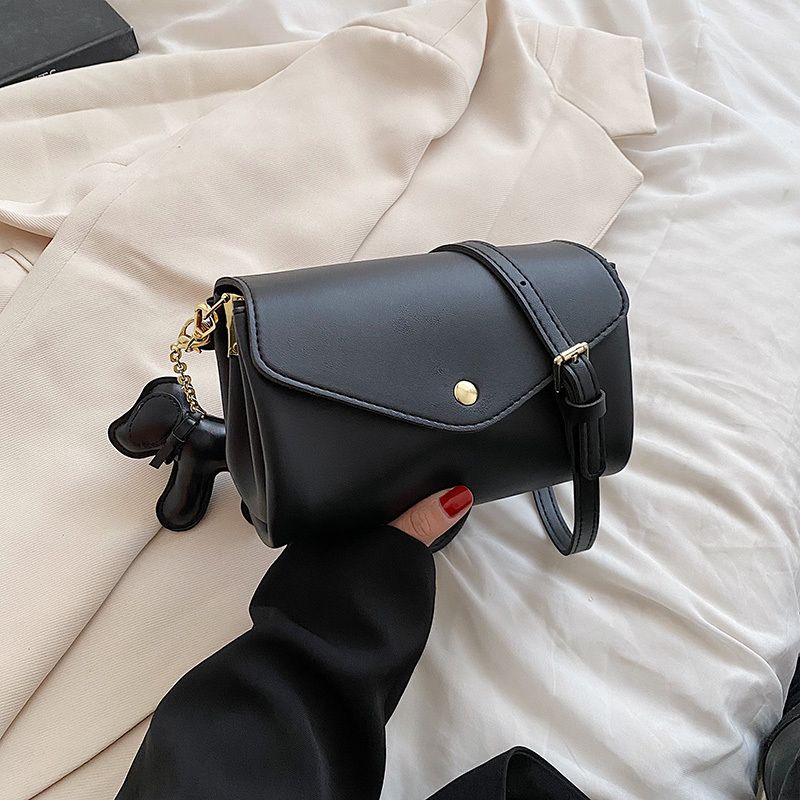 Minimalist Women's Solid Color Small Square Bag - Versatile Casual Shoulder Bag for Spring/Summer 2025