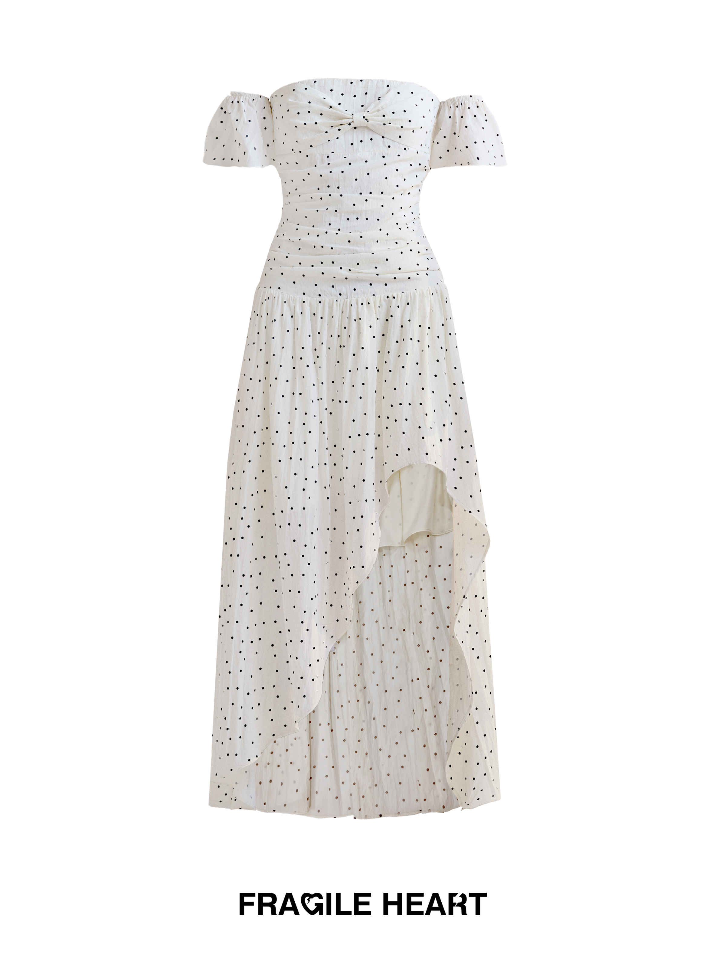One-Shoulder Waist-Defined Long Skirt Dress for Holiday Beach Vacation - Trendy Wave Point Design