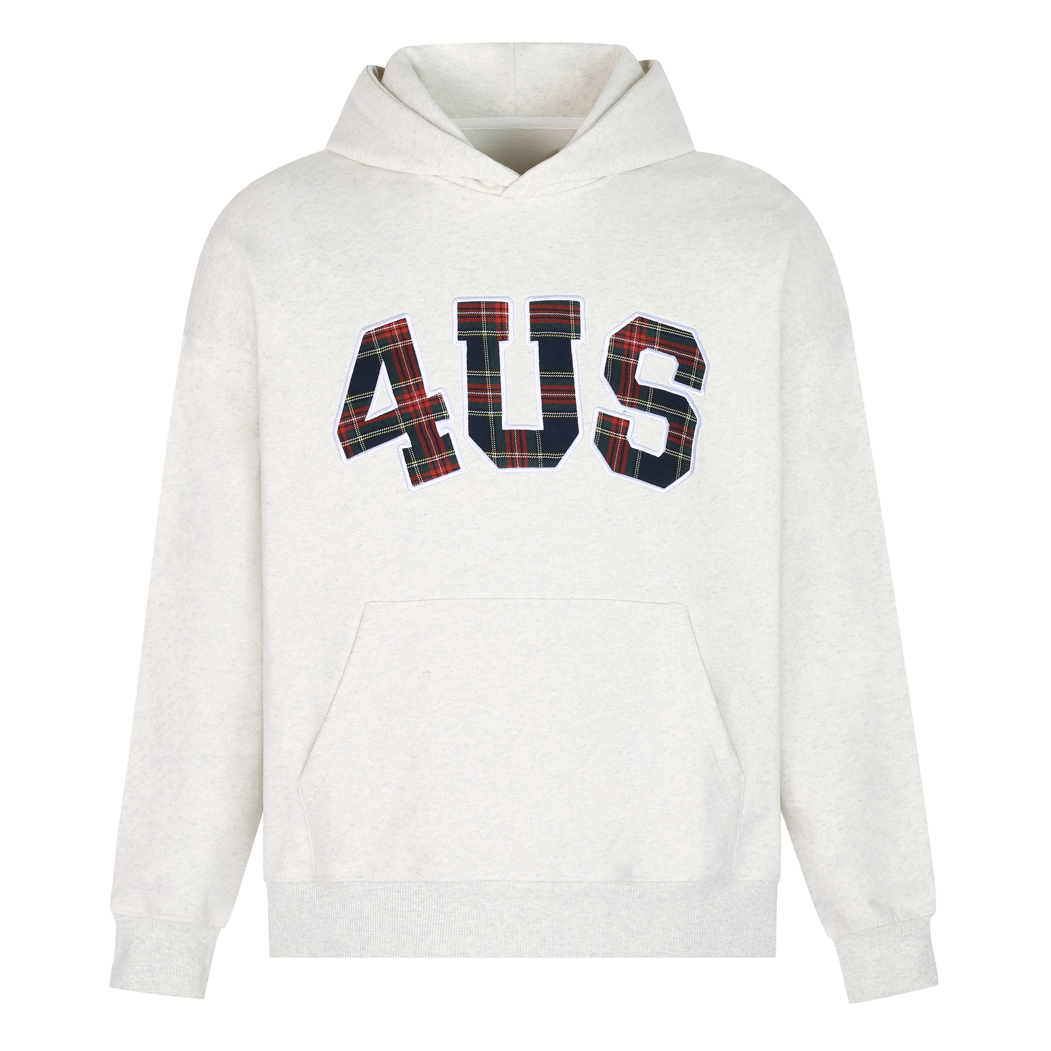 Plaid Embroidery Hoodie for Men and Women - Loose Fit, National Trend, Autumn Winter Fashion, Couples Style