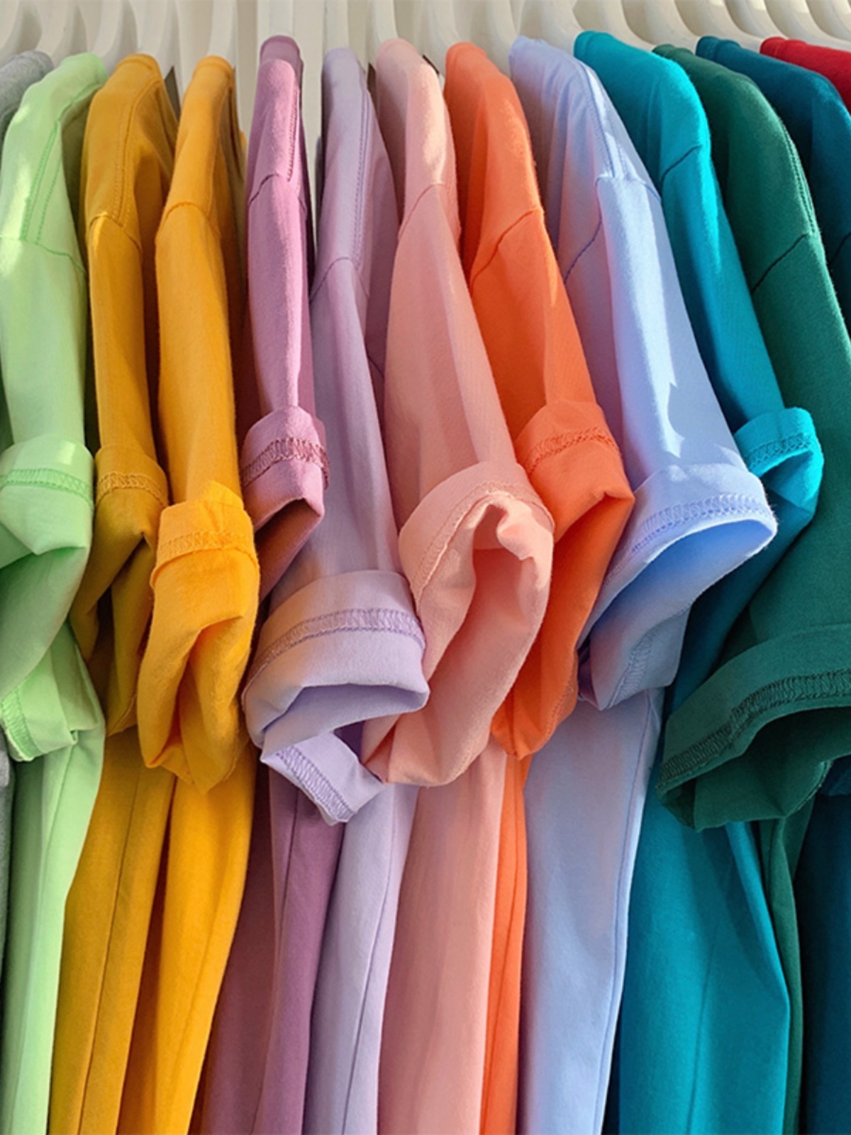Plus Size Heavyweight Pure Cotton Short Sleeve T-Shirt for Women - Solid Color Unisex Base Tee, Perfect for Couple Outfits